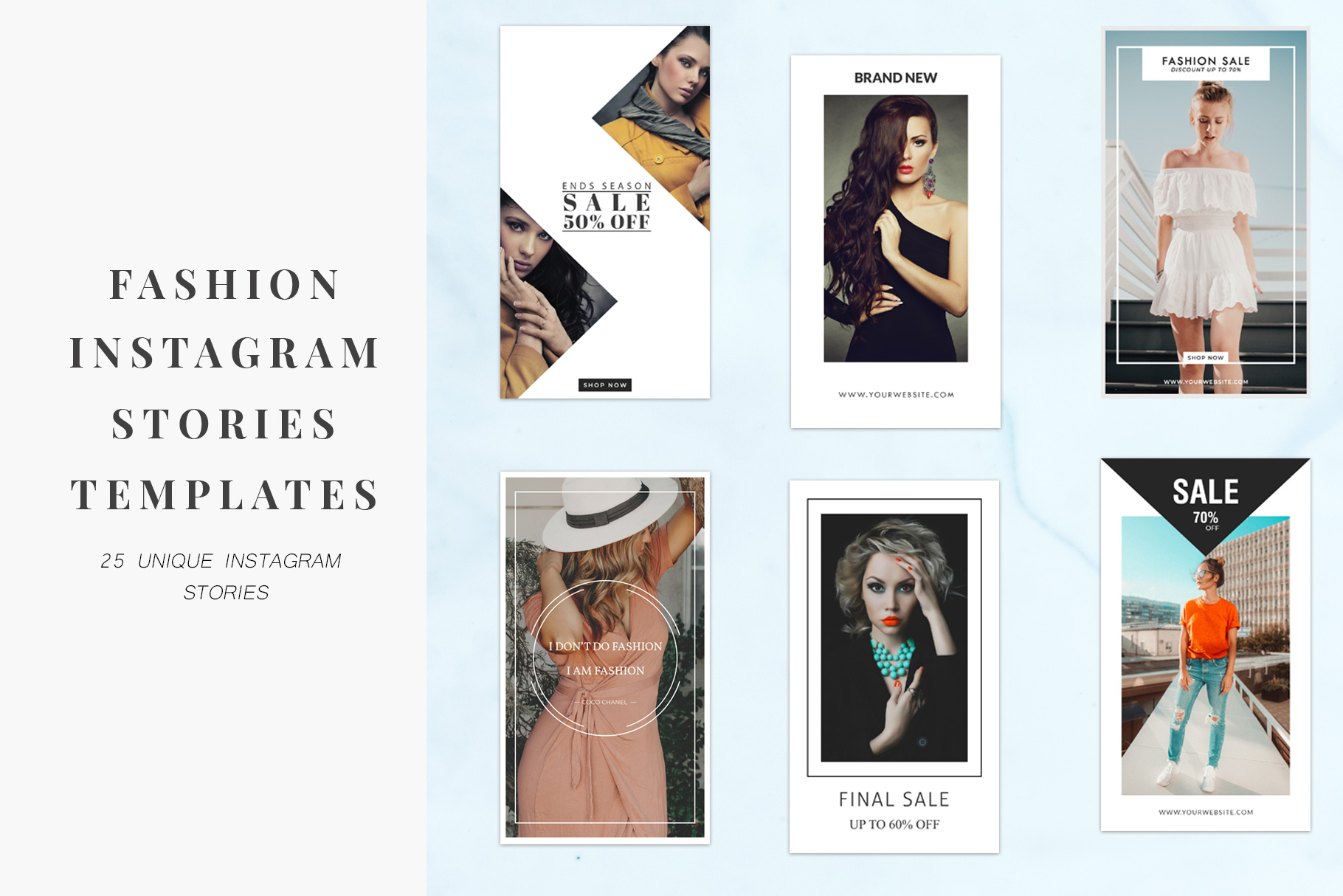25 Fashion Instagram Stories Pack: Elevate Your Feed