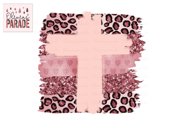 Brush Strokes Cross Leopard: A Creative Sublimation Design