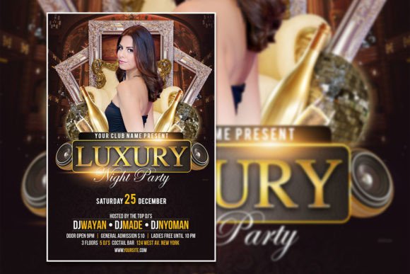 Create Stunning Luxury Night Party Flyers & Posters
