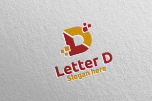 Digital Letter D Logo Design 11 for Modern Brands