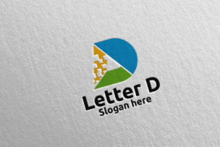 Digital Letter D Logo Design 12 for Modern Brands