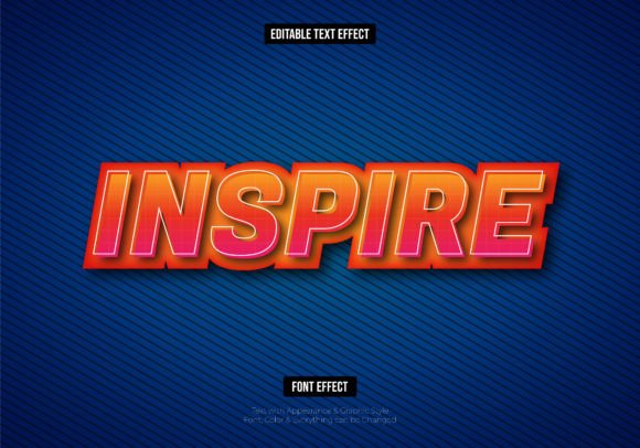 Inspire Playful Design Text Effect