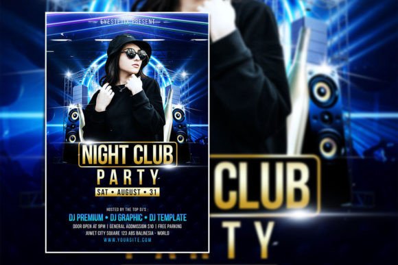 Night Club Party Flyer or Poster
