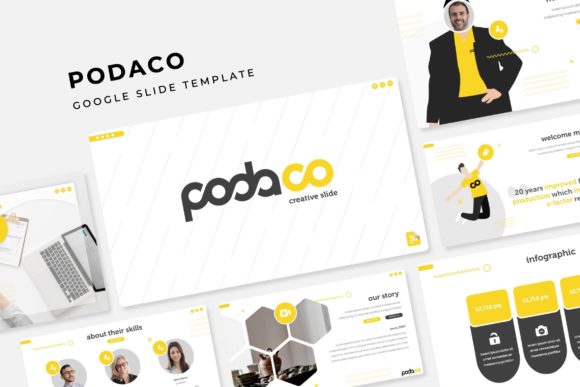 Podaco Google Slide Template: A Versatile Design Asset