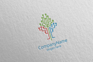 Tree Technology Logo and Electronic Design Template